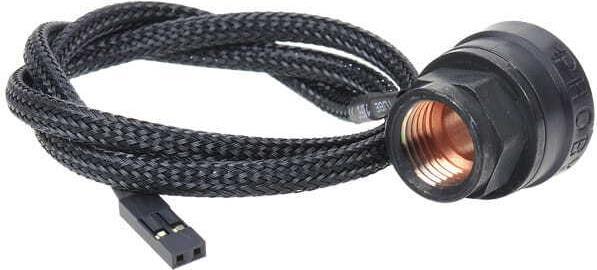 Phobya Thermosensor In-Line 2x G1/4 female thread black matt