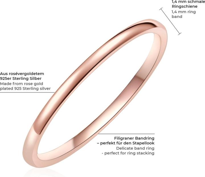 Image du produit Glanzstücke München Femmes argent sterling or rose - 6070 (48, Argent 925)