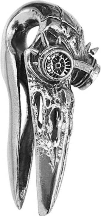 Image du produit Star Piercing Poids d'oreille trou de serrure argenté Steampunk Vogel (Laiton)