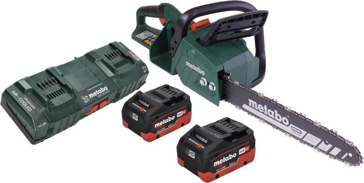 Actual product image Metabo MS 36-18 LTX BL 40 Battery chain saw 36 V ( 2x 18 V ) 40 cm 22 m/s Brushless + 2x Battery 8,0 Ah (Battery chain saw)