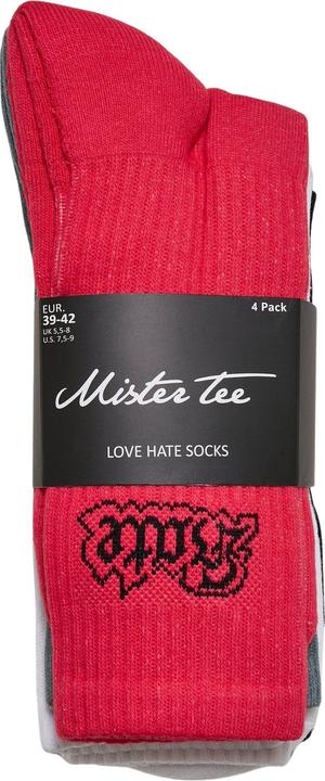 Actual product image Mister Tee Love Hate Socks 4-Pack - 16720 (pack of 4, 39 - 42)