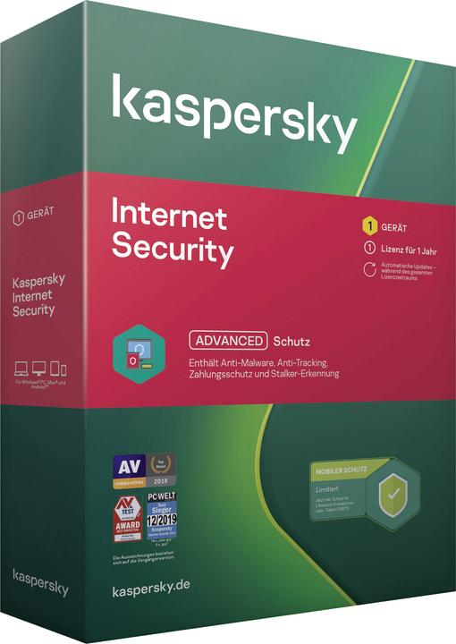 Actual product image Kaspersky Internet Security + Android Security 2020 (1 User, 12 months)