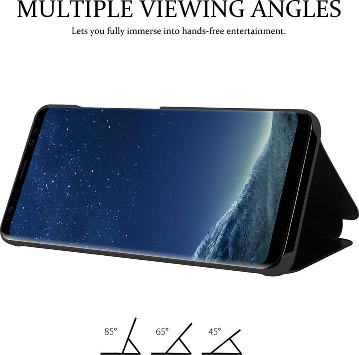 Actual product image Cadorabo Book Smart View Mirror Cover (Samsung Galaxy S8)