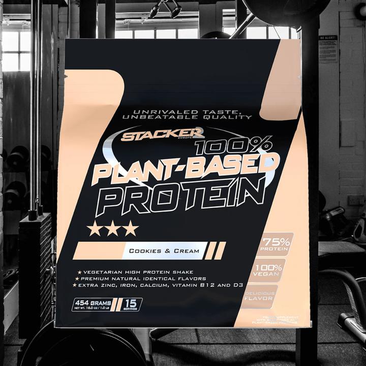 Produktbild Stackers 100% Plant-Based Protein (Cookies & Cream, 1 Stk., 454 g)
