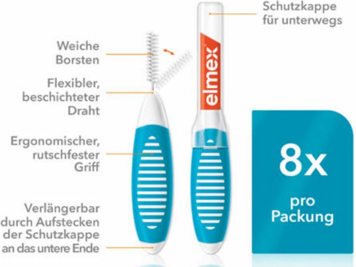 Produktbild Elmex Blau, Grösse 3 (8 x, 3 mm)