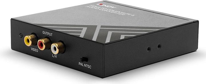 Actual product image Lindy HDMI to Composite & Stereo Audio converter