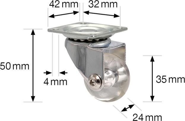 Produktbild Wagner System Design-Lenkrolle