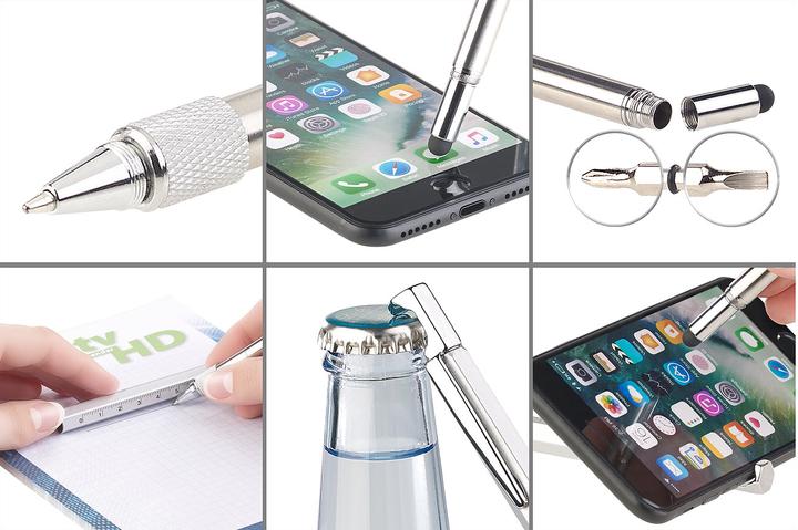 Produktbild Pearl 7in1-Kugelschreiber mit Touchpen