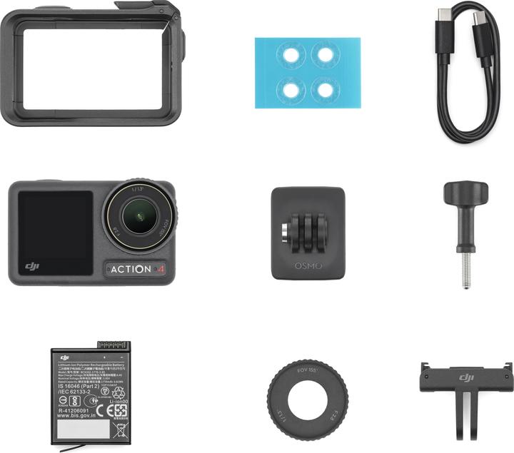 Actual product image DJI Osmo Action 4 Standard Combo (120p, Bluetooth, Wi-Fi)