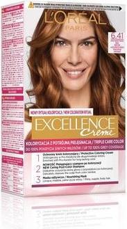 Actual product image L'Oréal Paris Loreal Excellence Cream Colour Cream 6.41 Light Amber Brown (6.41 Light Amber Brown)
