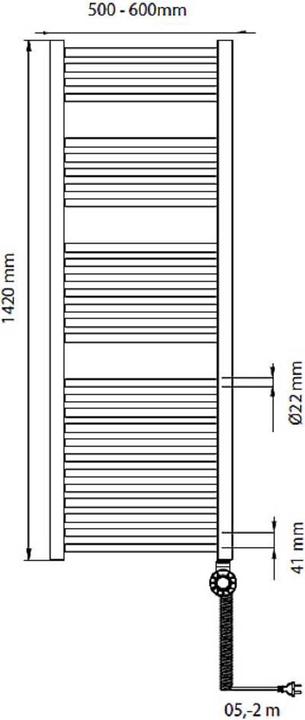 Image du produit Bosch Home Comfort Radiateur de salle de bain 4500 (750 W)