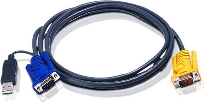 Aten 2L-5206UP Câble vidéo / USB