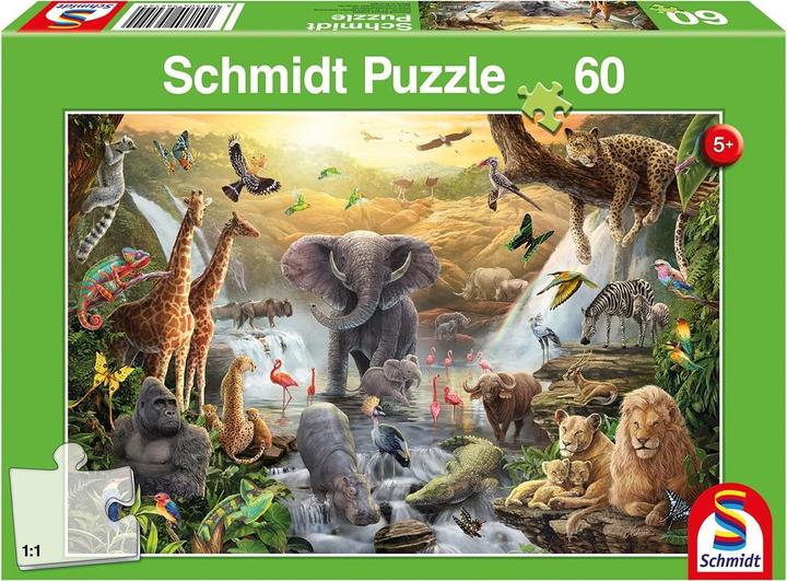 Immagine prodotto Schmidt Spiele Animali in Africa (60 pezzi)