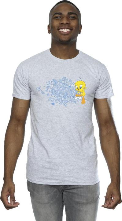 Actual product image Looney Tunes Mens ACME Doodles Tweety T-Shirt (3XL)