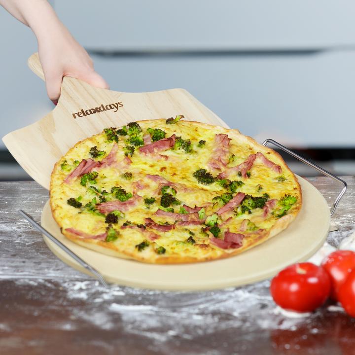 Actual product image Relaxdays Pizza stone set