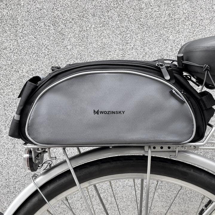Produktbild Wozinsky bike carrier bag with shoulder strap 13l black (WBB1BK) (13 l, Rahmentasche)