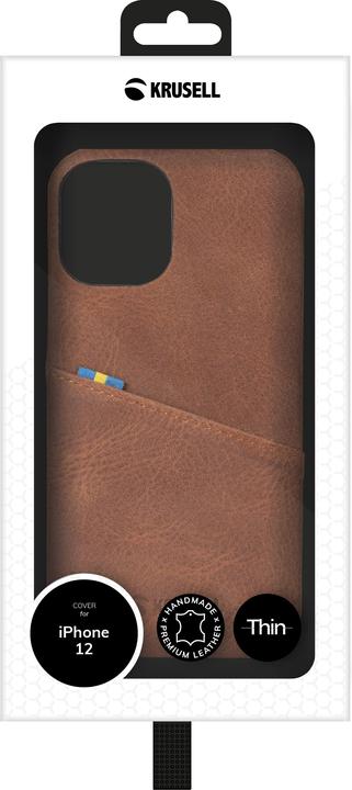 Produktbild Krusell Sunne CardCover Apple iPhone 12 mini vintage cognac (62154) (Apple iPhone 12 mini)