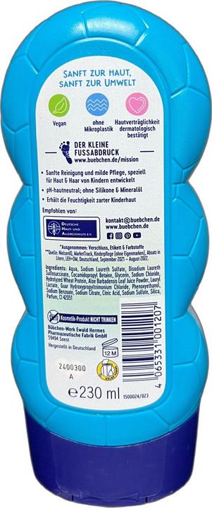 Actual product image Bübchen Shampoo & Shower Gel 230ml Sportsfriend