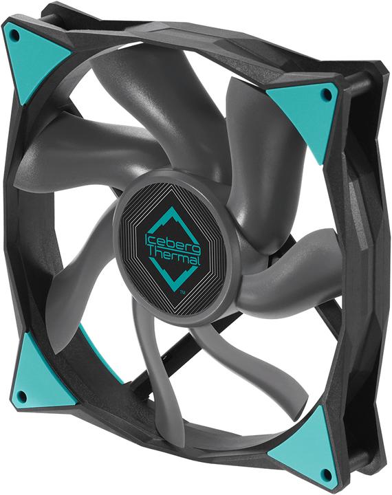 Actual product image Iceberg Thermal IceGALE Xtra computer case fan 14 cm Black 1 piece(s) (140 mm, 1 x)