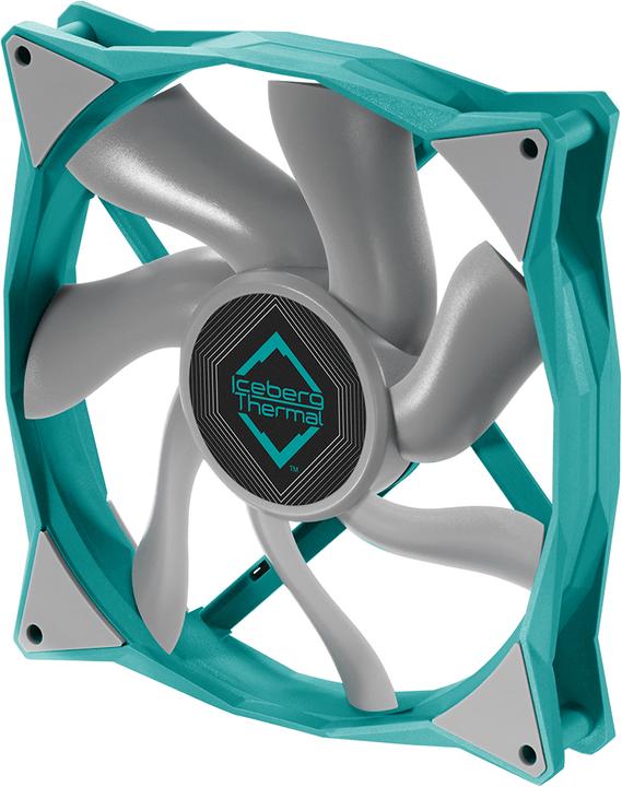 Actual product image Iceberg Thermal IceGALE Xtra computer case fan 14 cm turquoise 1 piece(s) (140 mm, 1 x)
