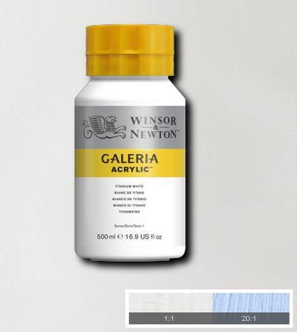 Produktbild Winsor & Newton Galeria Acrylic 500Ml Titanium White 644 (Titanium White, 500 ml)