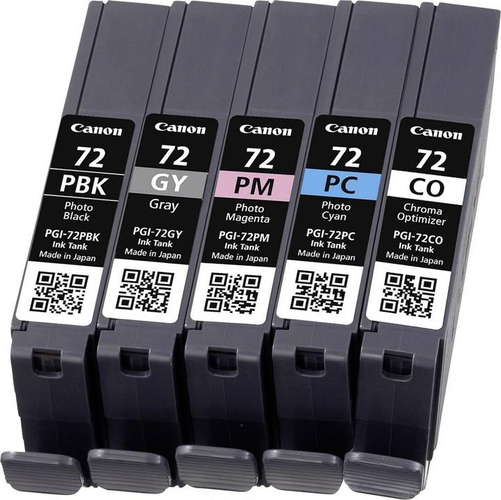 Actual product image Canon Pgi-72 (PM, CO, GY, PBK, PC)