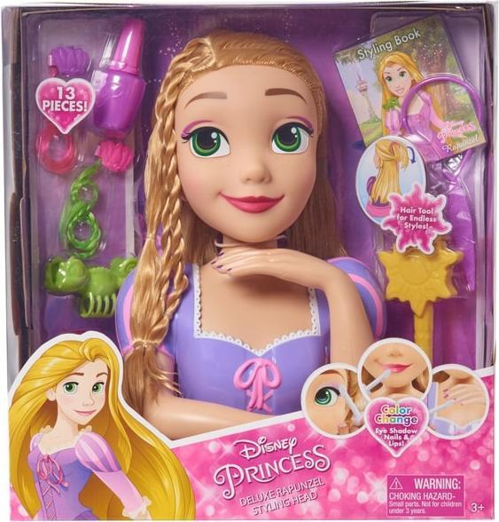 Produktbild Just Play Disney Princess - Rapunzel Deluxe Stylingkopf - ca. 30 cm