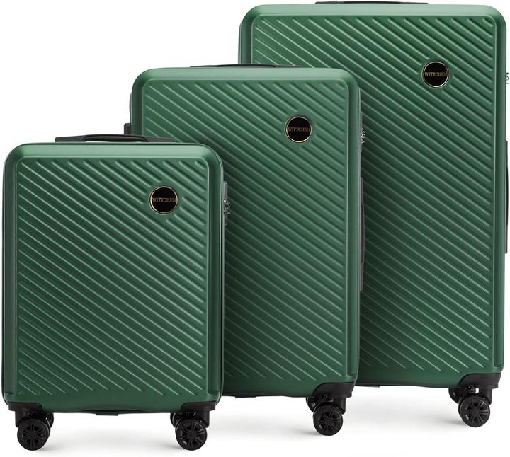 Immagine prodotto Wittchen Set di valigie (96 l, Bagaglio a mano (fino a 50 litri), M (50 - 90l), L (90 - 115l))