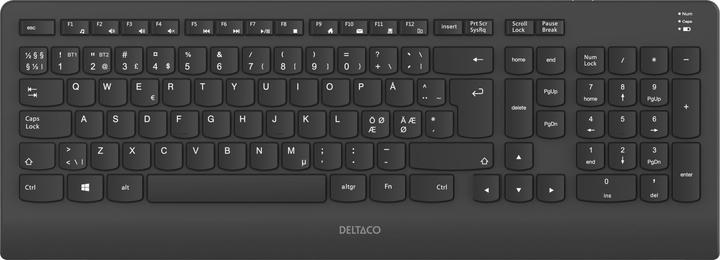 Actual product image Deltaco Bluetooth, Silent full size keyboard (DE, Wireless)