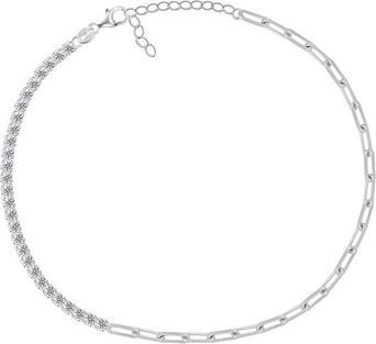 Image du produit Brilio Silver - Bracelet en argent étincelant avec zircons BRC68W