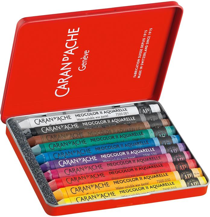Produktbild Caran d'Ache Neocolor II Aquarelle Metallschachtel (Multicolor, 10 x)
