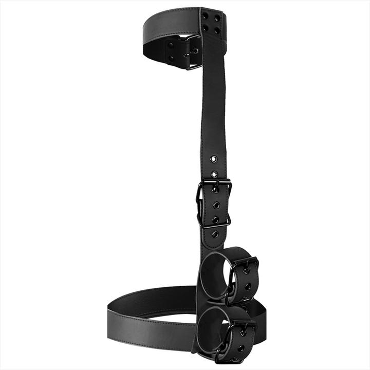 Actual product image Fetish submissive Bondage - Collar And Wrist Cuffs Body Fixation Set