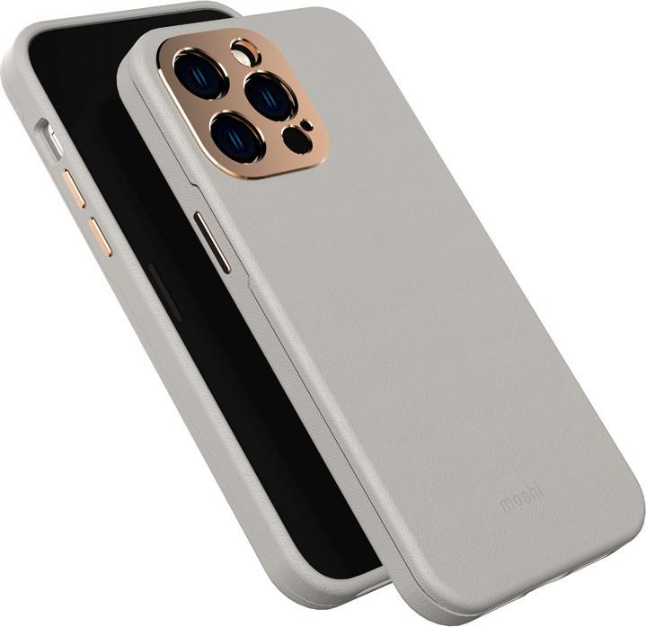 Image du produit Moshi Napa Slim MagSafe - Skórzane etui iPhone 14 Pro Max (Serene Gray) (Apple iPhone 14 Pro Max)