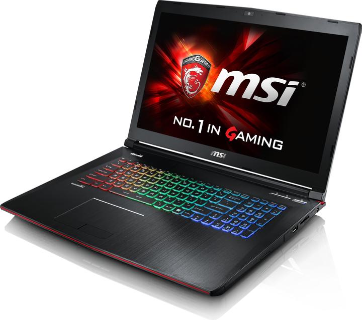 Actual product image MSI GE72 Apache Pro (17.30", Intel Core i7-6700HQ, 16 GB, 256 GB, CH)