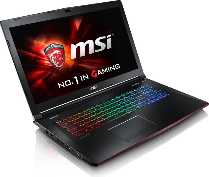 Actual product image MSI GE72 Apache Pro (17.30", Intel Core i7-6700HQ, 16 GB, 256 GB, CH)