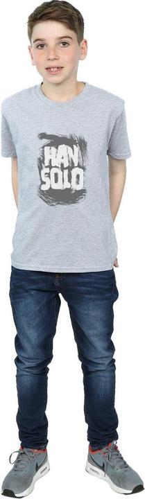 Actual product image Star Wars Boys Han Solo Text T-Shirt (152, 158)