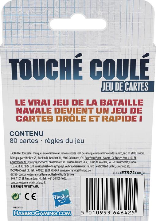 Produktbild Hasbro Gaming Touché coulé cartes, f französisch, deutsch / Schiffe versenk.: 671-02-770 (Französisch)