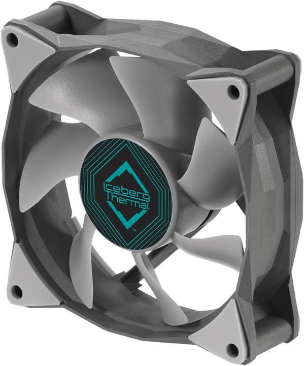 Produktbild Iceberg Thermal IceGALE Computergehäuse Ventilator 8 cm Grau 1 Stück(e) (80 mm, 1 x)