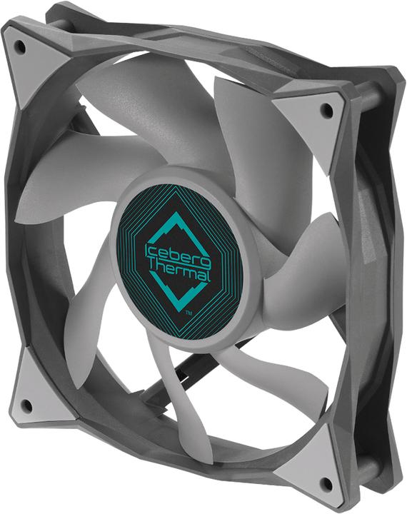 Actual product image Iceberg Thermal IceGALE computer case fan 12 cm gray 1 piece(s) (120 mm, 1 x)