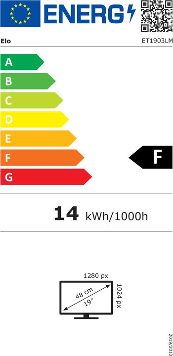 Energy Label ēlo 1903LM (19 inch) pixel multitouch (1280 x 1024 pixels, 19")