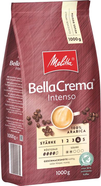 Melitta Grains de café Grains de café entiers 1 pièce (1000 g, Torréfaction foncée)