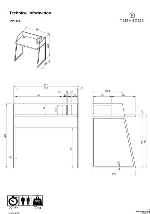Image du produit Temahome Volga (90 x 88,5 cm)