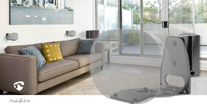 Image du produit Nedis Support de haut-parleur - Compatible avec : Sonos Era300 - mural - 5 kg - pivotant/basculant - (1 pièce, Installation murale, Inclinable, Rotatif)