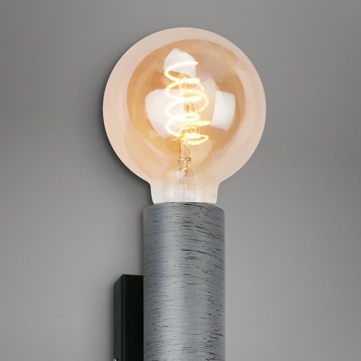 Immagine prodotto Briloner Lampada da parete, argento antico/nero, 2xE27/max.10W (E27)