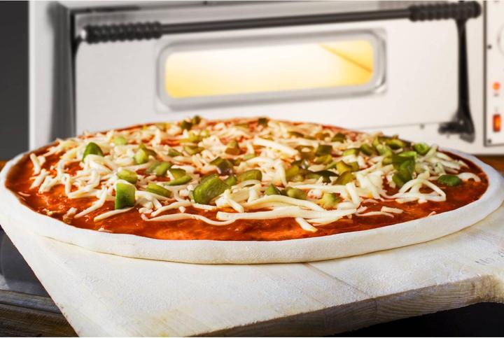 Produktbild Royal Catering Gastro Pizzaofen Flammkuchenofen Pizza Backofen 8 Pizzen 2 Kammern 455 °C