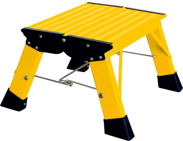 Productafbeelding Krause Opvouwbaar opstapje MONTO Treppy Plusline geel 1 trede, H: 38,0 cm (Inklapbare trede, 25 cm)