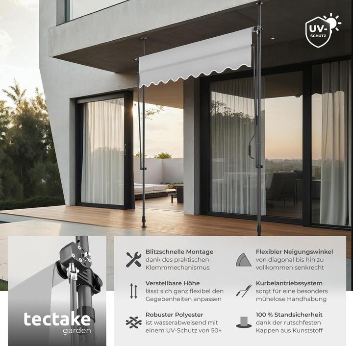 Immagine prodotto tectake Tenda da sole a morsetto (2 m)