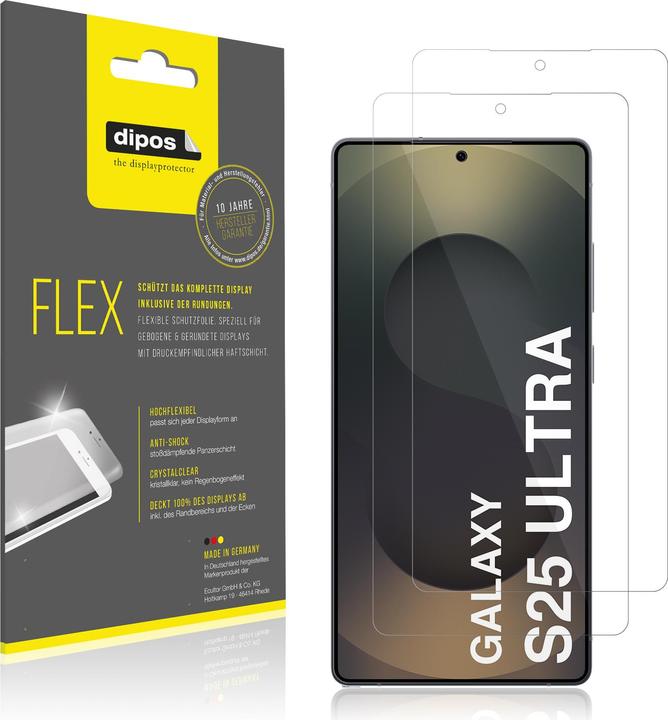 Immagine prodotto Dipos 3D Full-Cover Pellicola Protettiva (1 Pezzo/i, Samsung Galaxy S25 Ultra)