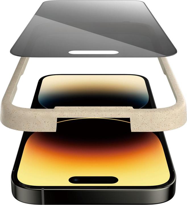Actual product image PanzerGlass Ultra Wide Fit Privacy (1 Piece, Apple iPhone 14 Pro)