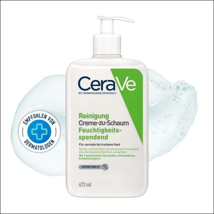 Actual product image CeraVe Cream-to-Foam Cleansing Disp 473 ml (Foam, 473 ml)